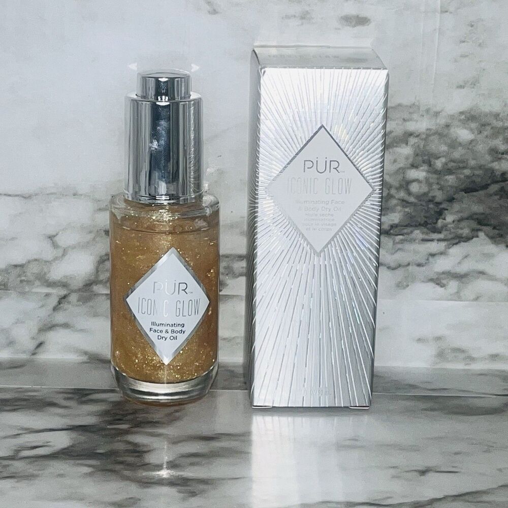 PÜR Iconic Glow Illuminating Face & Body Dry Oil 1 oz 30ml New In Box